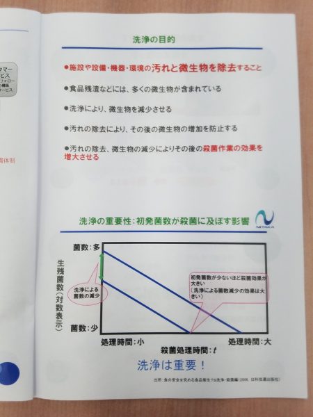 業務用洗剤の勉強会が開催されました